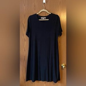 Black A line cotton dress. Very Flowy and movey
